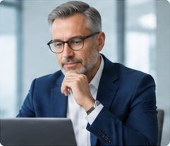Human adviser reviewing executive opportunities